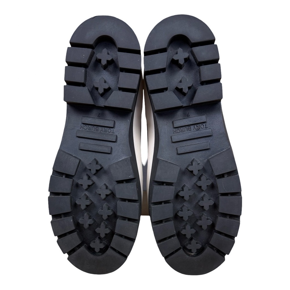 TORY BURCH Black Hurricane Rubber All
Weather Rain Ankle Boots - Picture 7 of 12